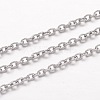 304 Stainless Steel Cable Chains X-CHS-K004-07P-0.6mm-1