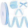 50 Yards Tartan Pattern Polyester Ribbon OCOR-CY0003-72C-6