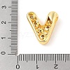 Brass Micro Pave Clear Cubic Zirconia Pendant KK-Z046-01G-V-3