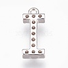 Brass Letter Pendants KK-P150-03P-I-2