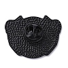 Black Alloy Brooches JEWB-G035-04C-2