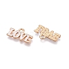 Valentine's Day Theme Alloy Enamel Pendants ENAM-T020-50D-02-2