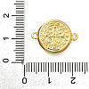 Brass Saint Benedict Medal Connector Charms KK-P295-44A-G-3