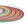 Rectangle 36 Colors Quilling Paper Strips DIY-PH0008-03A-WH-2