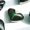 Natural Obsidian Heart Figurines Statues for Home Office Desktop Decoration PW-WG11175-02-4