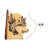 3D Wolf Animal Carving Handcraft HJEW-WH0028-47-1