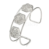 Non-Tarnish 304 Stainless Steel Wide Textured Open Cuff Bangles BJEW-Q348-05P-11-1