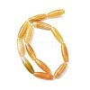 Natural Yellow Agate Beads Strands G-Z113-A07-3