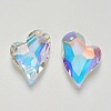 K9 Glass Rhinestone Pendants GLAA-F083-01B-3