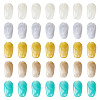 100Pcs 5 Colors Opaque Acrylic Beads OACR-TA0004-98-1