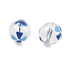 Transparent Glass Enamel Beads GLAA-P078-01A-02-2