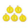 Golden Plated Alloy Enamel Charms X-ENAM-S118-09Q-1