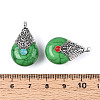 Tibetan Style Resin Pendants RESI-T022-16H-3