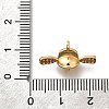 Brass Micro Pave Cubic Zirconia Cup Peg Bails KK-K378-51G-3