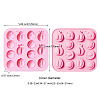 2Pcs Half Fruit Shape DIY Silicone Molds DIY-CJ0002-04-2