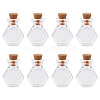10Pcs Clear Glass Wishing Bottles AJEW-TA0002-85G-3