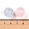 Transparent UV Plating Acrylic Beads OACR-I015-45-3