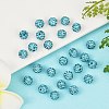 Polymer Clay Rhinestone Beads RB-H284-6MM-Half-202-5