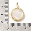 Rack Plating Brass Pave Natural Shell Pendants KK-Z086-01G-3