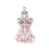 Handmade Glass Seed Beaded Angel Pendants PALLOY-MZ00497-01-1