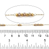 Handmade 304 Stainless Steel & Glass Beaded Chains CHS-L031-01G-03-2
