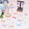SUNNYCLUE 180Pcs 9 Style Two Tone Polyester Fabric Wings Crafts Decoration FIND-SC0004-16-4