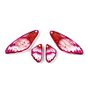Transparent Resin Wing Earrings Pendants FIND-TAC0006-59C-2