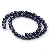 Synthetic Blue Goldstone Beads Strands X-G-Q462-10mm-28-2