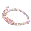 Transparent Spray Painting Crackle Glass Beads Strands GLAA-NH0001-05A-2