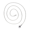 304 Stainless Steel Coreana Chain Necklace NJEW-S420-006D-P-2