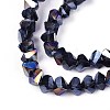 Electroplate Transparent Glass Beads Strands GLAA-N021-4mm-30-4