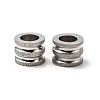 Tarnish Resistant Stainless Steel Textured Beads STAS-M003-04P-2