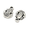 Tibetan Style Alloy Frog Charms X-TIBEP-O009-28-3