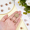 10Pcs Stainless Steel Spiral Pad Cuff Earrings EJEW-HS0001-03RG-3