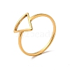 Ion Plating(IP) 201 Stainless Steel Triangle Finger Ring for Women RJEW-G266-05G-3