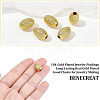 BENECREAT 24Pcs Eco-Friendly Brass Textured Beads KK-BC0007-87-RS-3