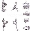 Tibetan Style Alloy Pendants TIBE-PH0004-75AS-1