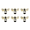 6Pcs Rack Plating Alloy Enamel Pendants ENAM-YW0002-56A-1