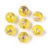 Handmade Foil Lampwork Beads LAMP-T021-31H-1