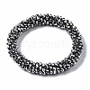 Faceted Electroplate Glass Beads Stretch Bracelets BJEW-S144-002G-02-2
