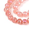 Anti-Tarnish Electroplate Glass Beads Strands GLAA-N064-6mm-04-3