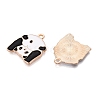 Panda Theme Alloy Enamel Pendants ENAM-T020-34G-2