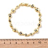 Brass Link Chain Bracelets for Women BJEW-D387-03G-04-5