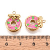304 Stainless Steel Enamel Pendants STAS-T068-10A-3