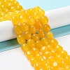 Natural White Jade Beads Strands G-E614-B01-10-1