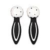 Alloy & Iron Bookmark Cabochon Settings PALLOY-N184-03S-1