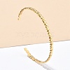 304 Stainless Steel Cuff Bangles for Women AJEW-P127-15G-1