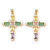 Brass with Cubic Zirconia Pendants LS-KK-L255-08G-1