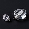 Natural Quartz Crystal Perfume Bottle Pendants G-D058-13P-03-4