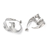 304 Stainless Steel Twist Stud Earrings for Women EJEW-K244-28P-2
